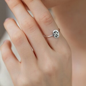 Dog Nose Print Ring | Pets Paw - Ears Rings | Gift for Pet Lover | Mother's Day - Christmas Gifts image 7
