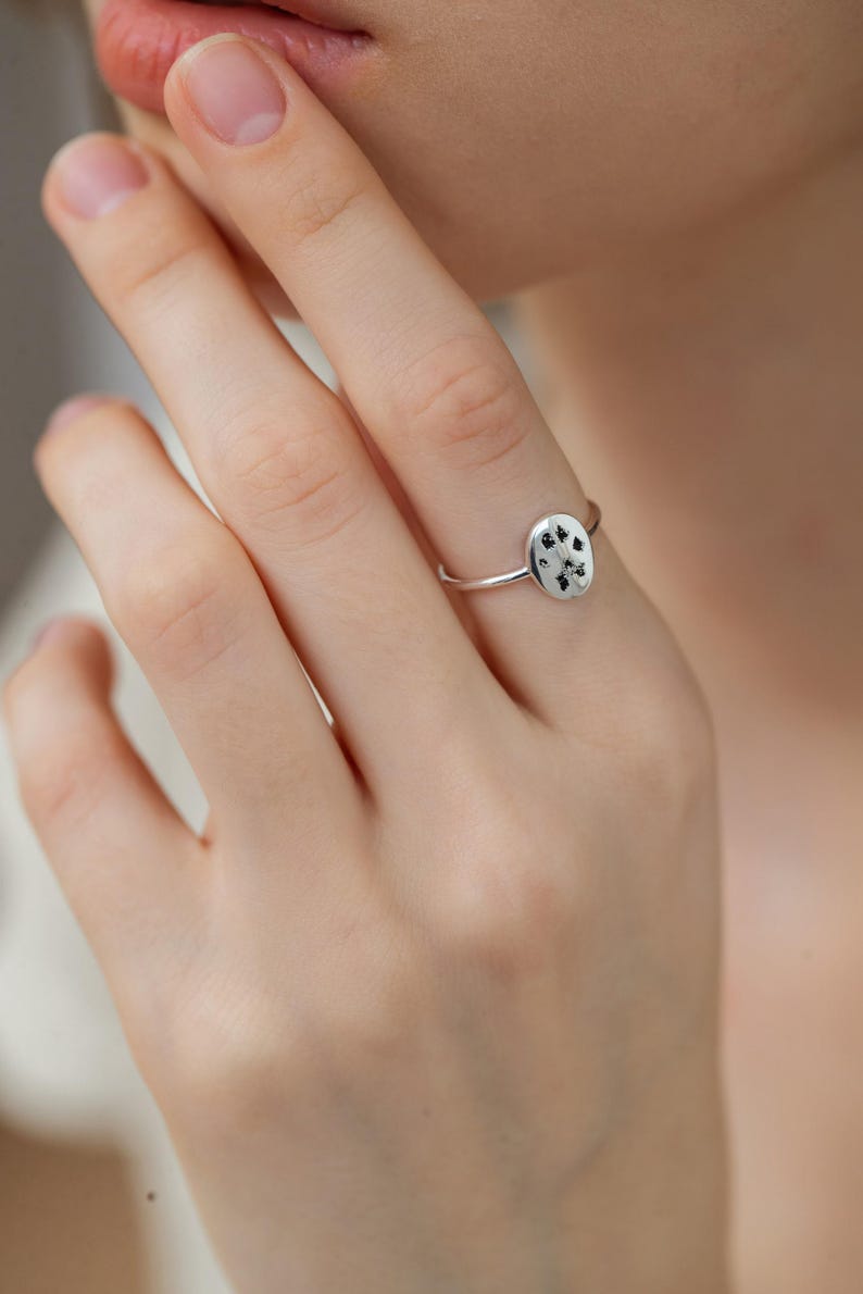 Dog Nose Print Ring | Pets Paw - Ears Rings | Gift for Pet Lover | Mother's Day - Christmas Gifts image 7