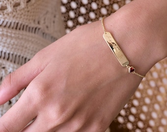 Actual Fingerprint Bracelet – Handwritten Name Bracelet Memorial Jewelry Personalized Gift Mother Day Gift