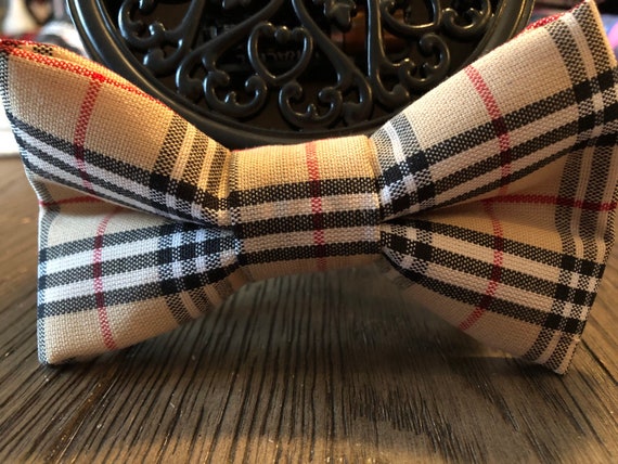 Burberryfurberry dog bow tie | Etsy