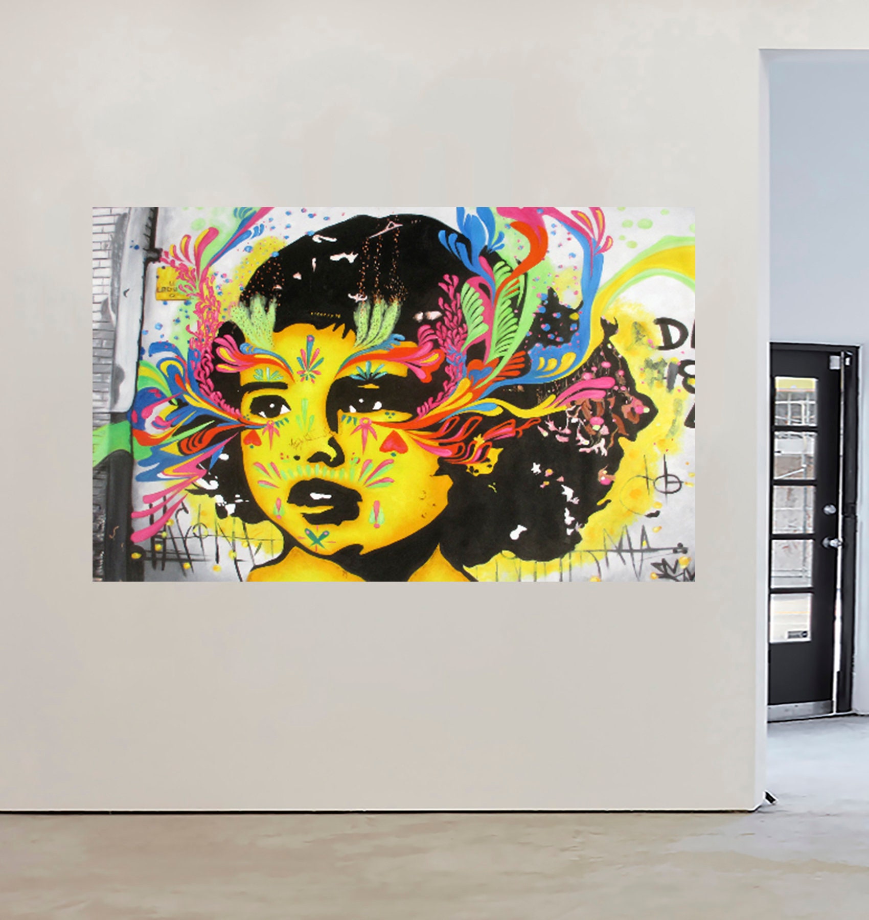 graffiti wall urban street art PRINT a1 size CANVAS Australia painting