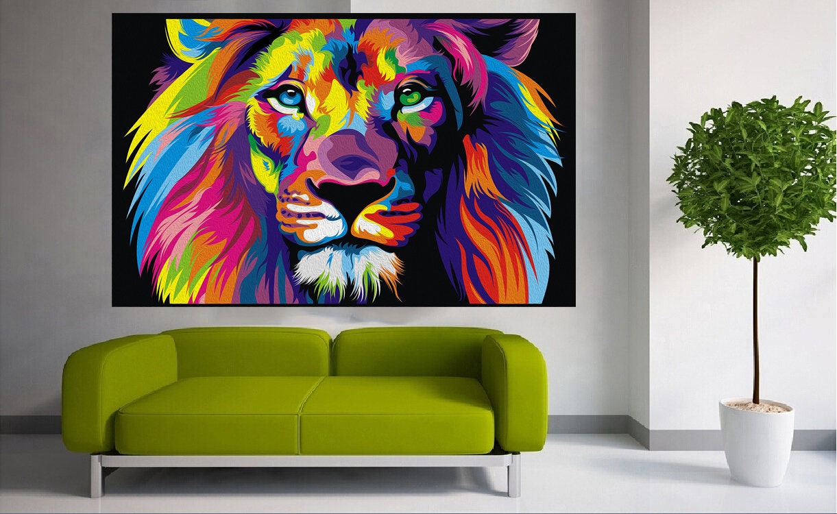 Featured image of post Rainbow Lion Print / A quick timelapse of the printing and styling of our rainbow lion.