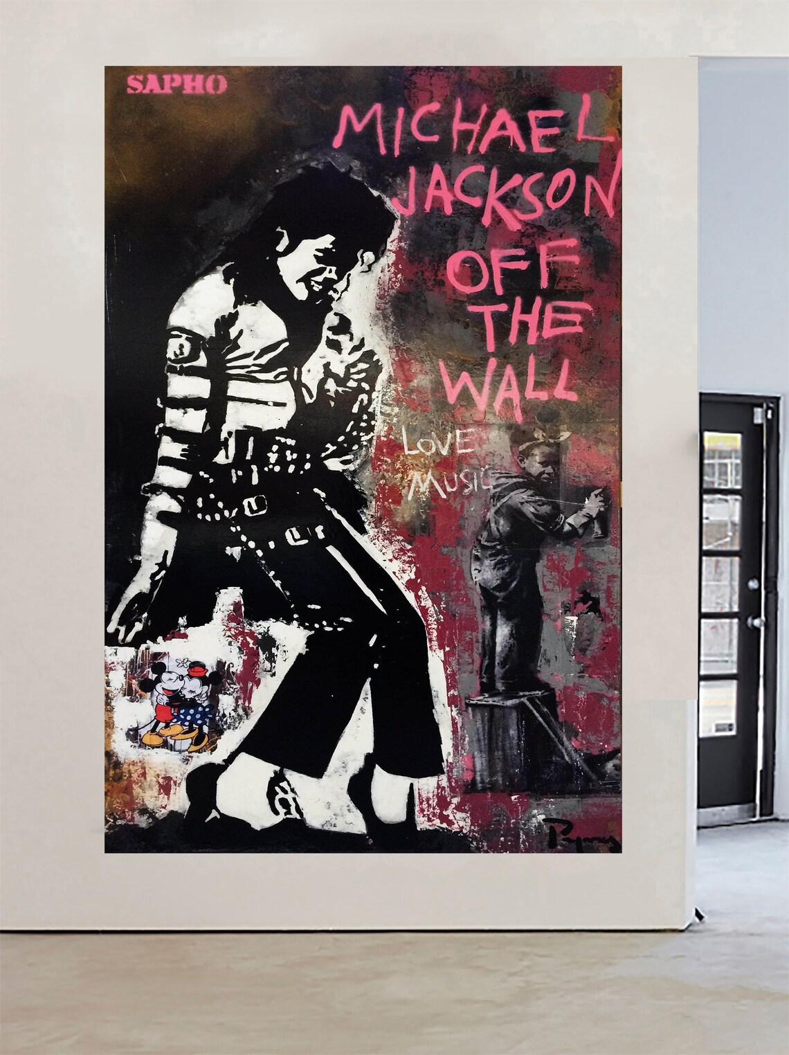 Michael Jackson off the wall mj Street art Graffiti painting | Etsy