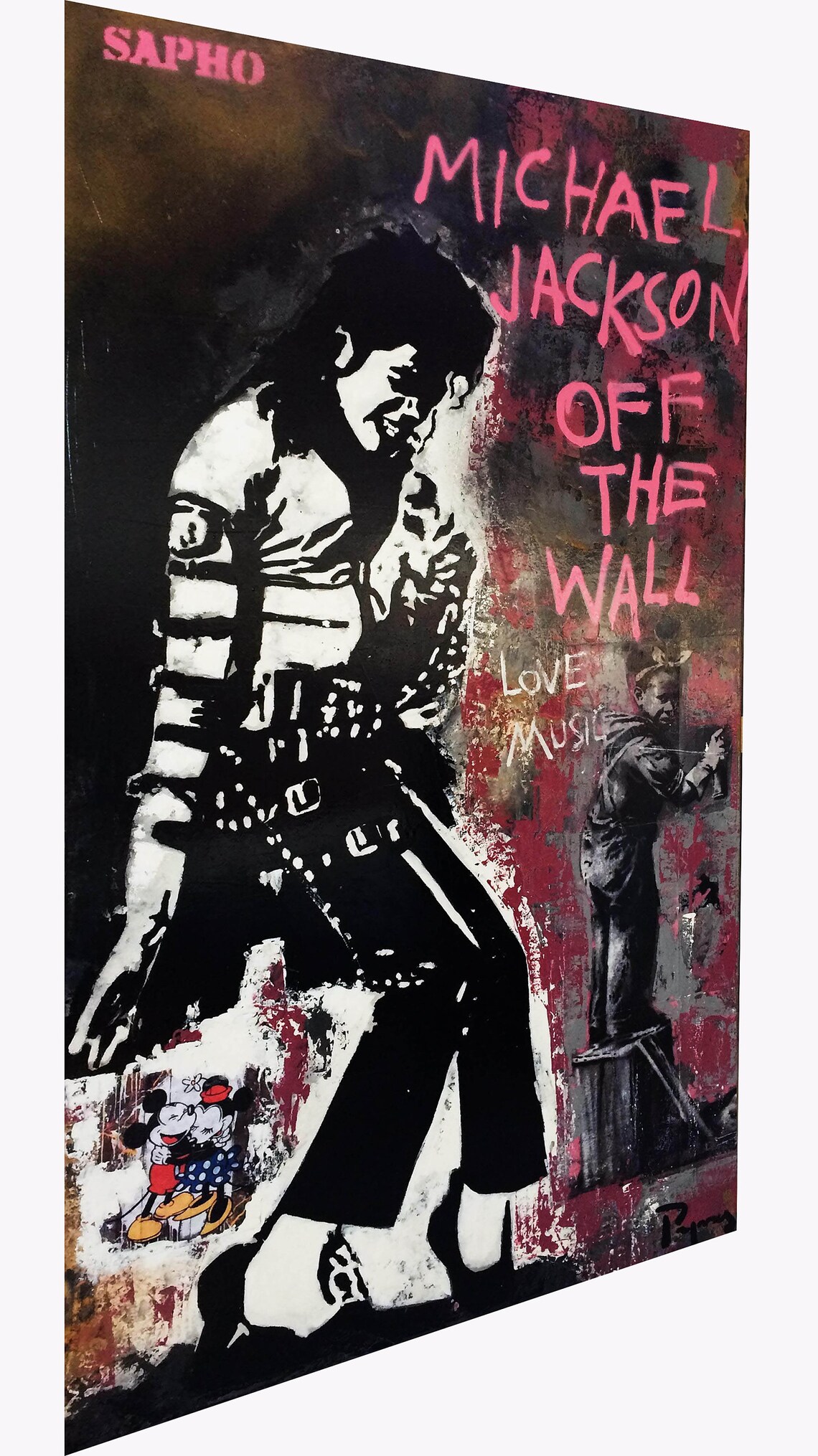 Michael Jackson off the wall mj Street art Graffiti painting | Etsy