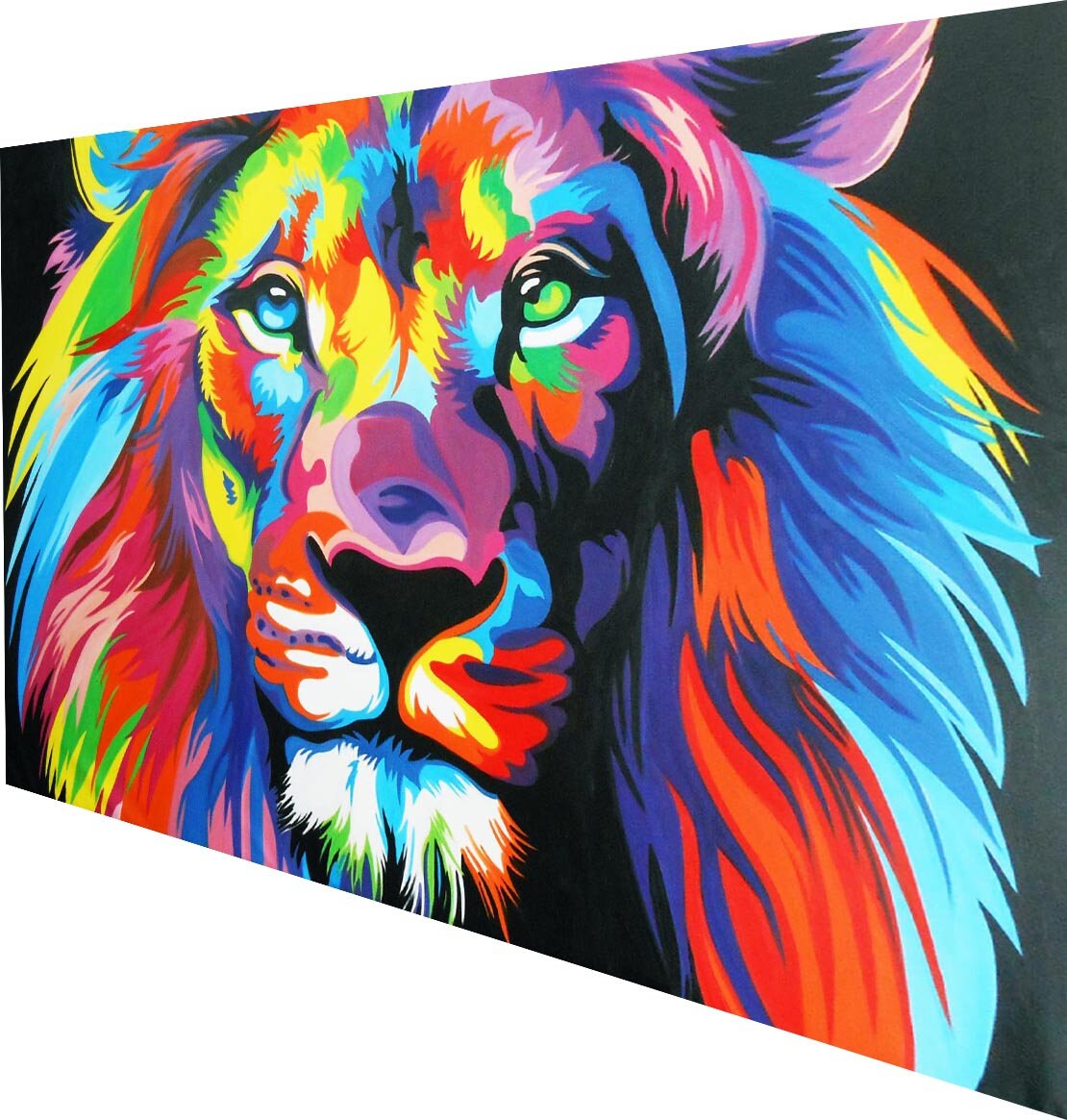 street art Australia PAINTING custom RAINBOW LION CAT 160cm x 120cm