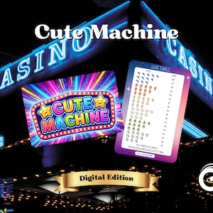 CUTE MACHINE 4x6 Slot Machine Würfel Spar-Challenge-Spiel - DIGITALE Edition