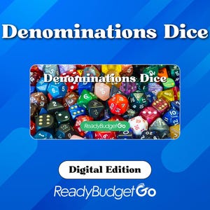 Würfelspiel mit verschiedenen Nennwerten (A6) und Spielkarten für Spielgeld (DIGITAL)