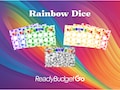 RAINBOW DICE 4x6 Multicolor Dice Savings Challenge Game