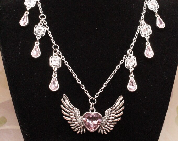 Winged Heart and Rhinestone Pendant Collection