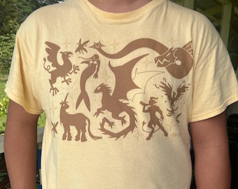 LimeSkink Mythological Creatures T-Shirt