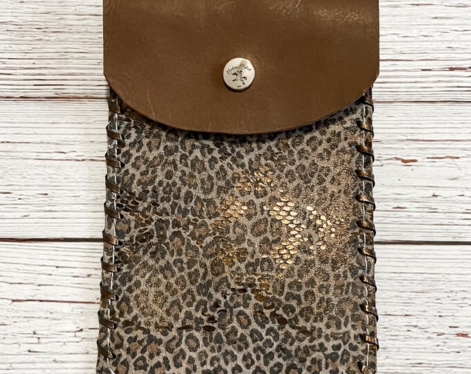 Leopard Saddle Pouch