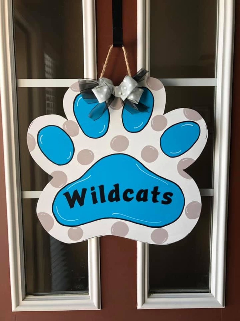 Paw Door Hanger Dog Door Hanger All Season Door Hanger Etsy