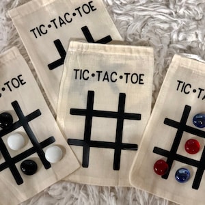 Sotiff 36 Set Tic Tac Toe Game Bulk for Kids Tic Tac Toe Xmas Party  Supplies for Kids Includes Drawstring Bag Classroom Games for Thanksgiving