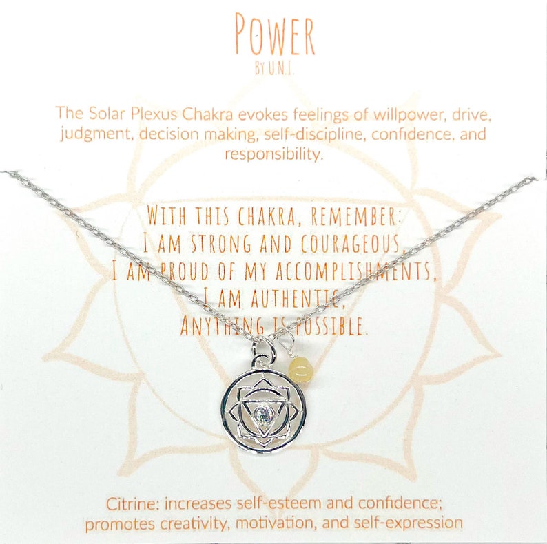 Power Necklace Sterling Silver for Her Mom Daughter E image photo