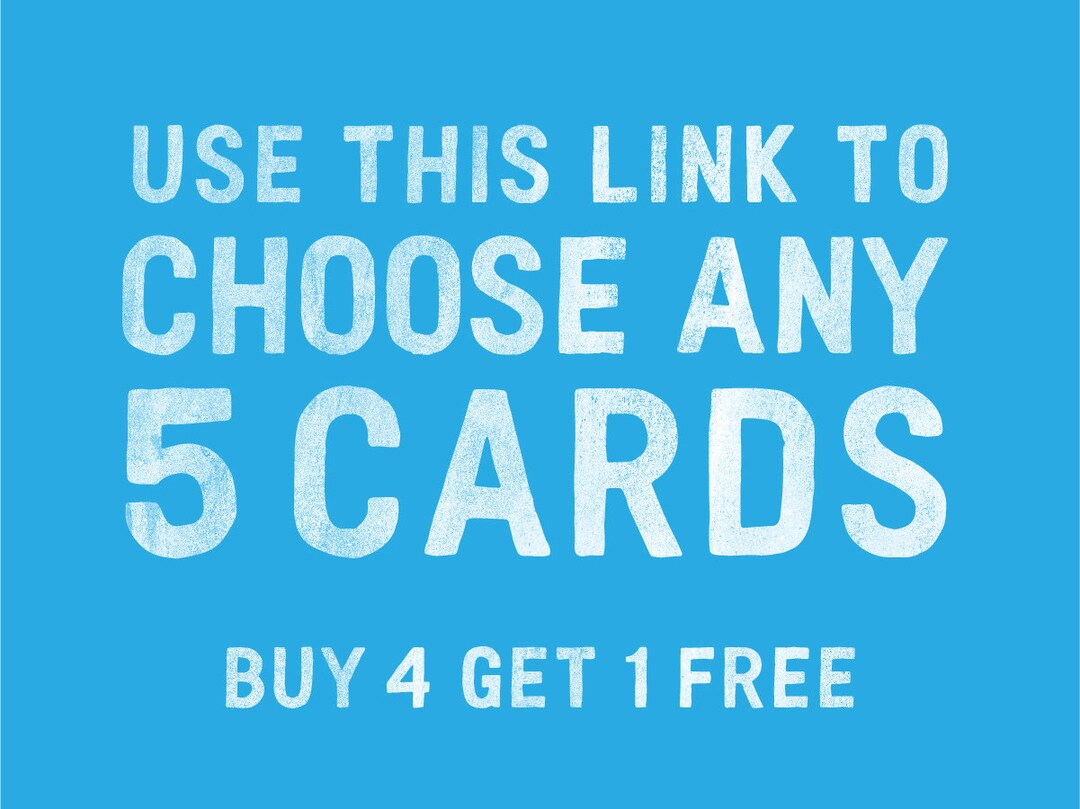 SET OF 5 CARDS of Your Choice. Assorted Cards Funny Birthday Etsy