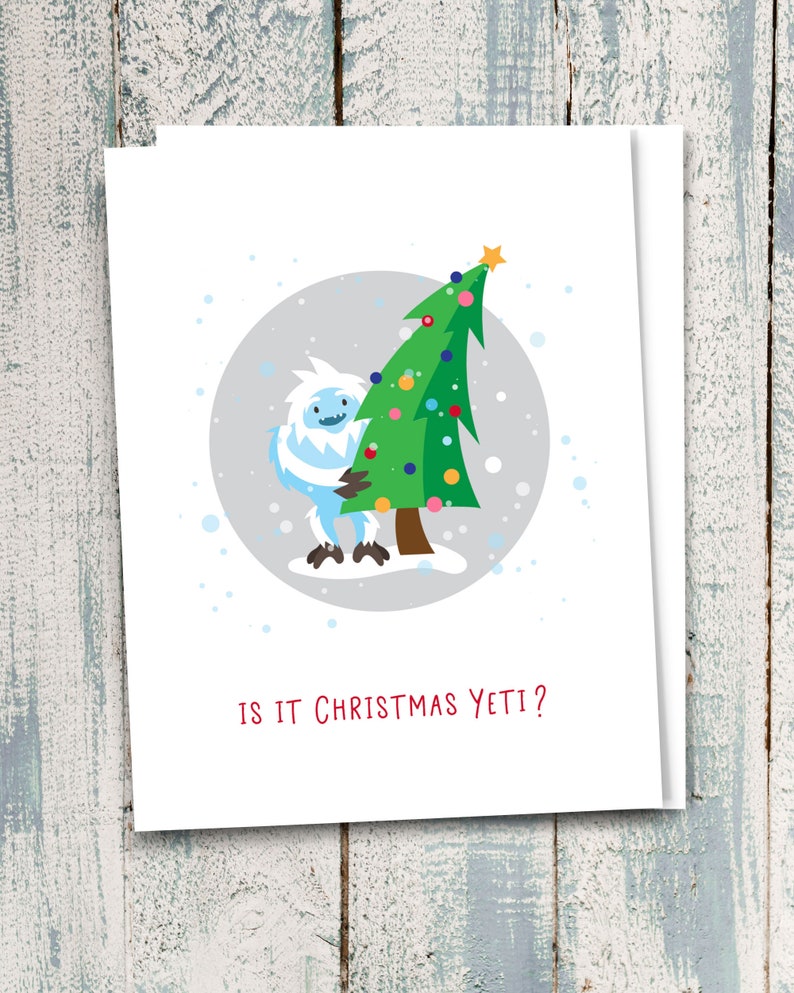Yeti Christmas Card 