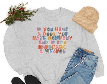 Reading sweatshirt. Book lover slogan. Gifts for readers - US