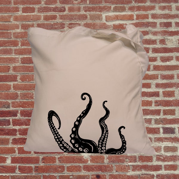 Octopus tote bag, van het ontwerp van diepzeedieren