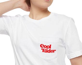 Grease 2 uniseks T-shirt met zak Cool Rider-T-shirt met print op voor- en achterkant
