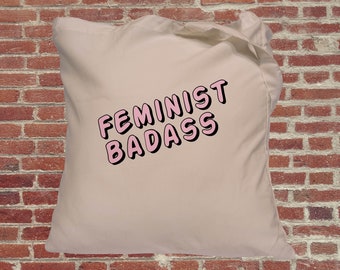 Feminist tote bag, feminist, slogan tote bag,gifts for her, gifts for feminists, feminist gift, slogan tote bag