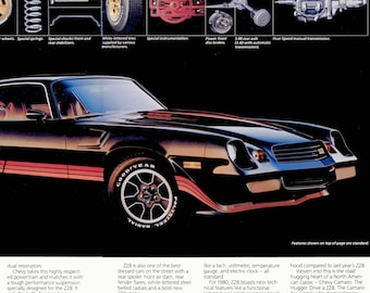 1985 Chevrolet Camaro-z-28 (black White ) | Poster | 24x36 Inches