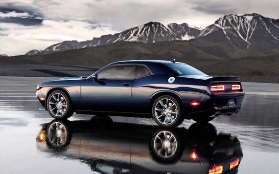 2016 Dodge Challenger Mountain 24 X 36 Poster - Etsy