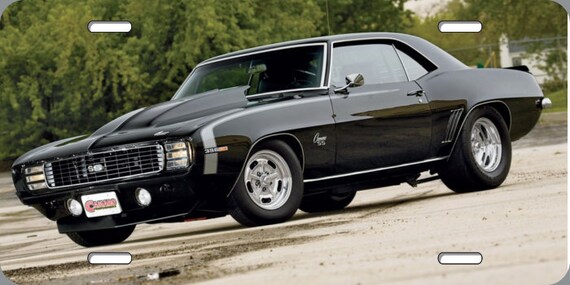 1969 Chevrolet Camaro Ss 396 Nummernschild 6 X 12 Zoll Etsy