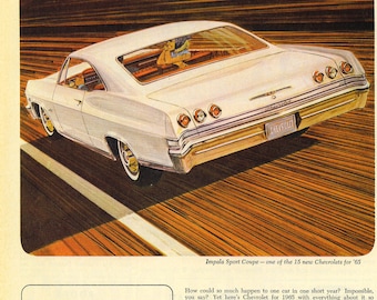 1965 Chevrolet Impala Ad | Poster | 24x36 inches