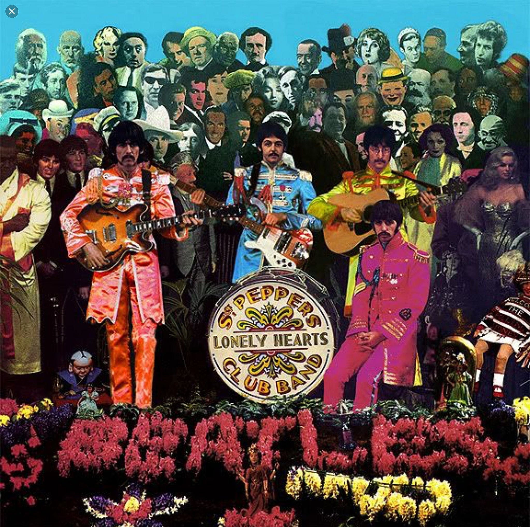 The Beatles Sgt Peppers Lonely Hearts Club Band Album Cover POSTER 24 X 24 Inches Etsy 日本