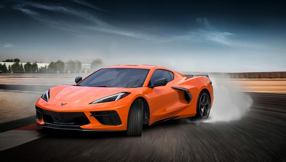 2022 Corvette Z06 Poster 24x36 | Amplify Orange Corvette Art - Etsy