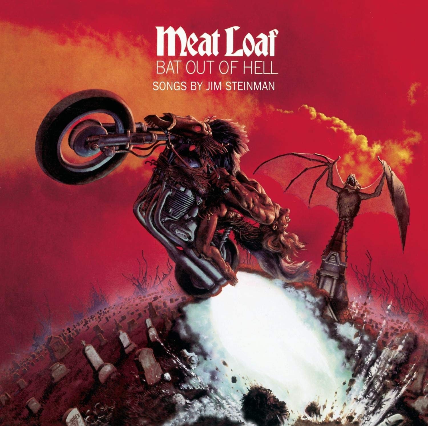 MEATLOAF Bat Out of Hell Album Cover POSTER 24 X 24 Inches Etsy