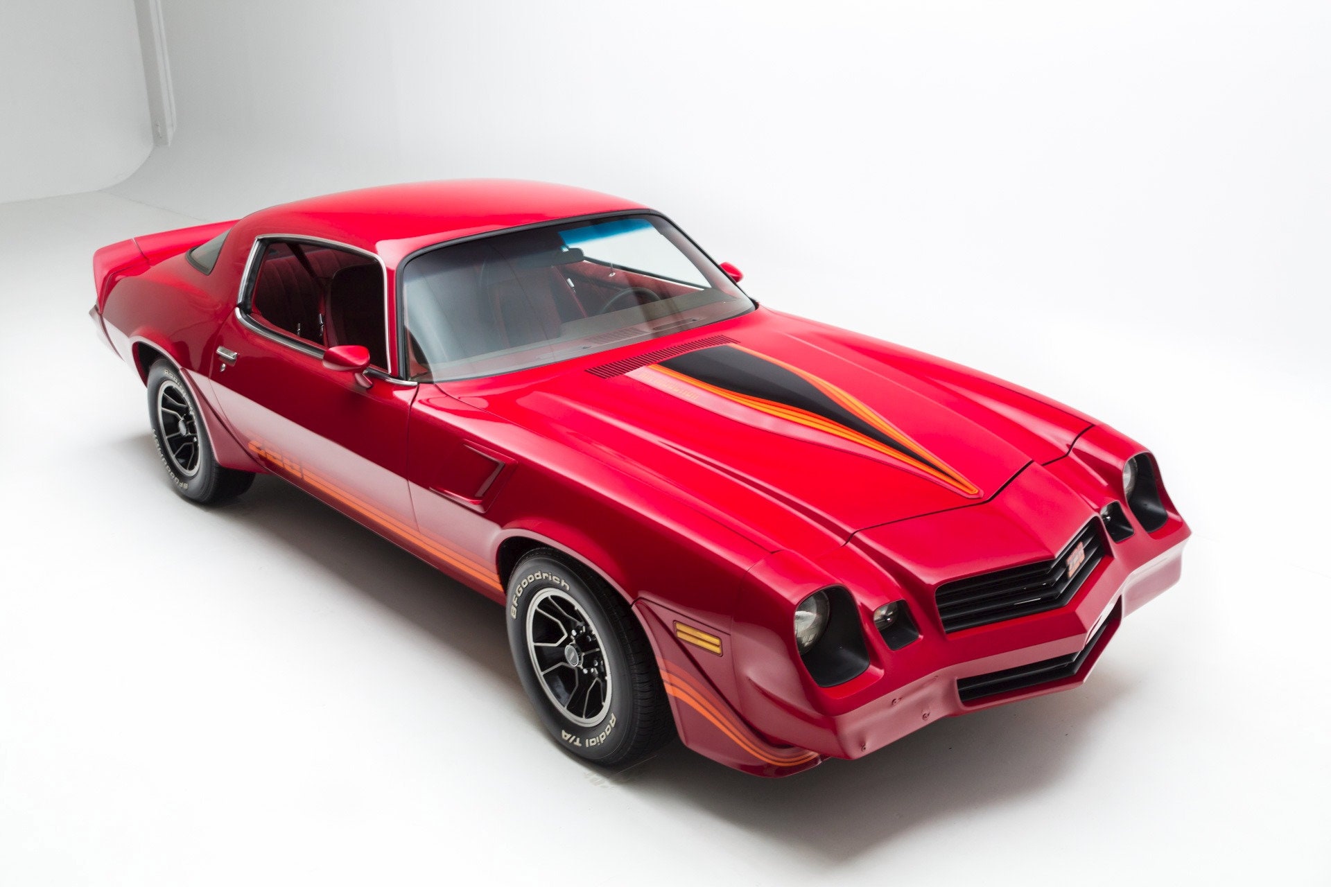 1981 Chevrolet Camaro-z-28 (red Orange Stripes) | Poster | 24x36