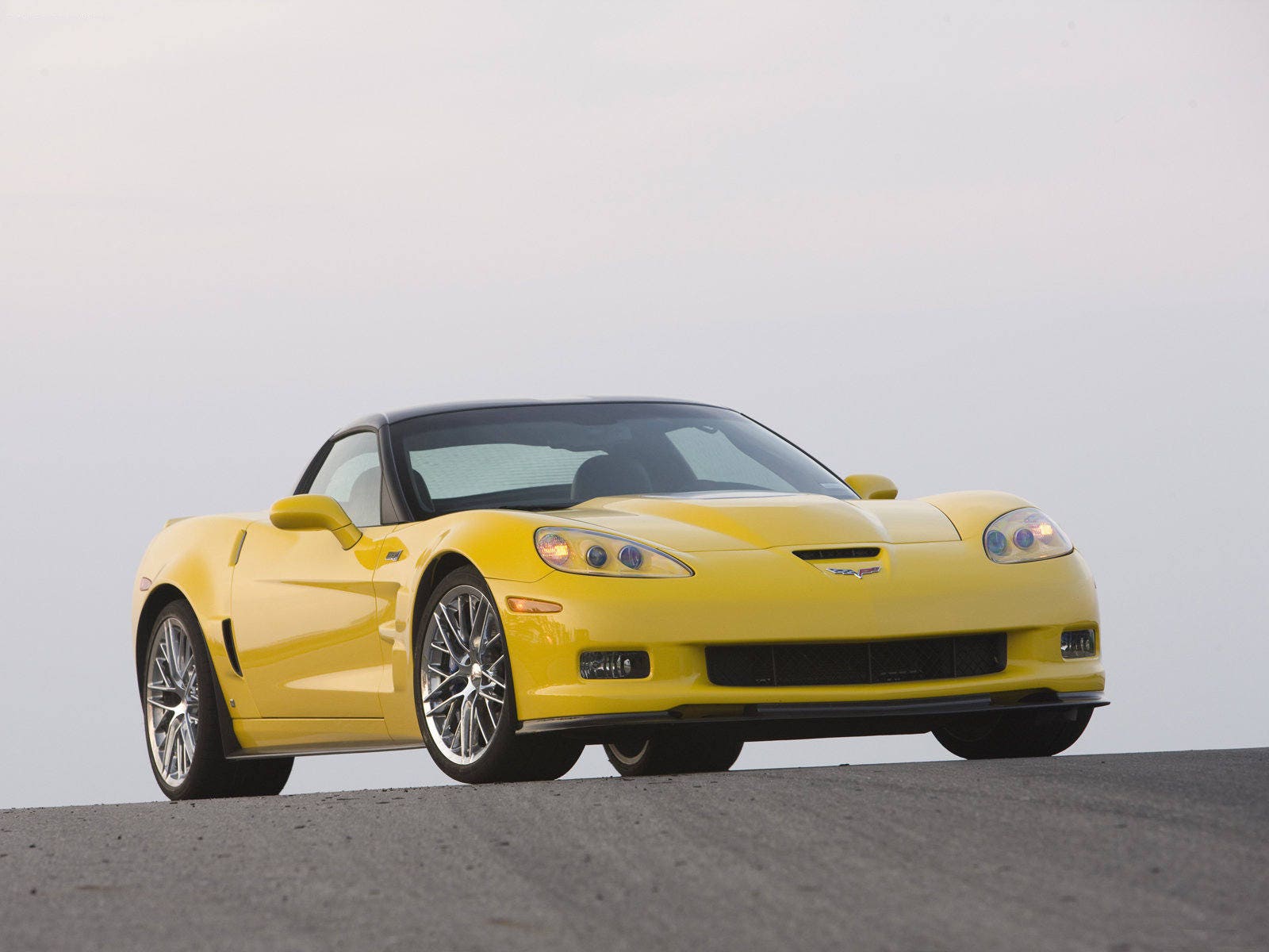 2009 Corvette ZR1 yellow | Poster | 24x36 inches