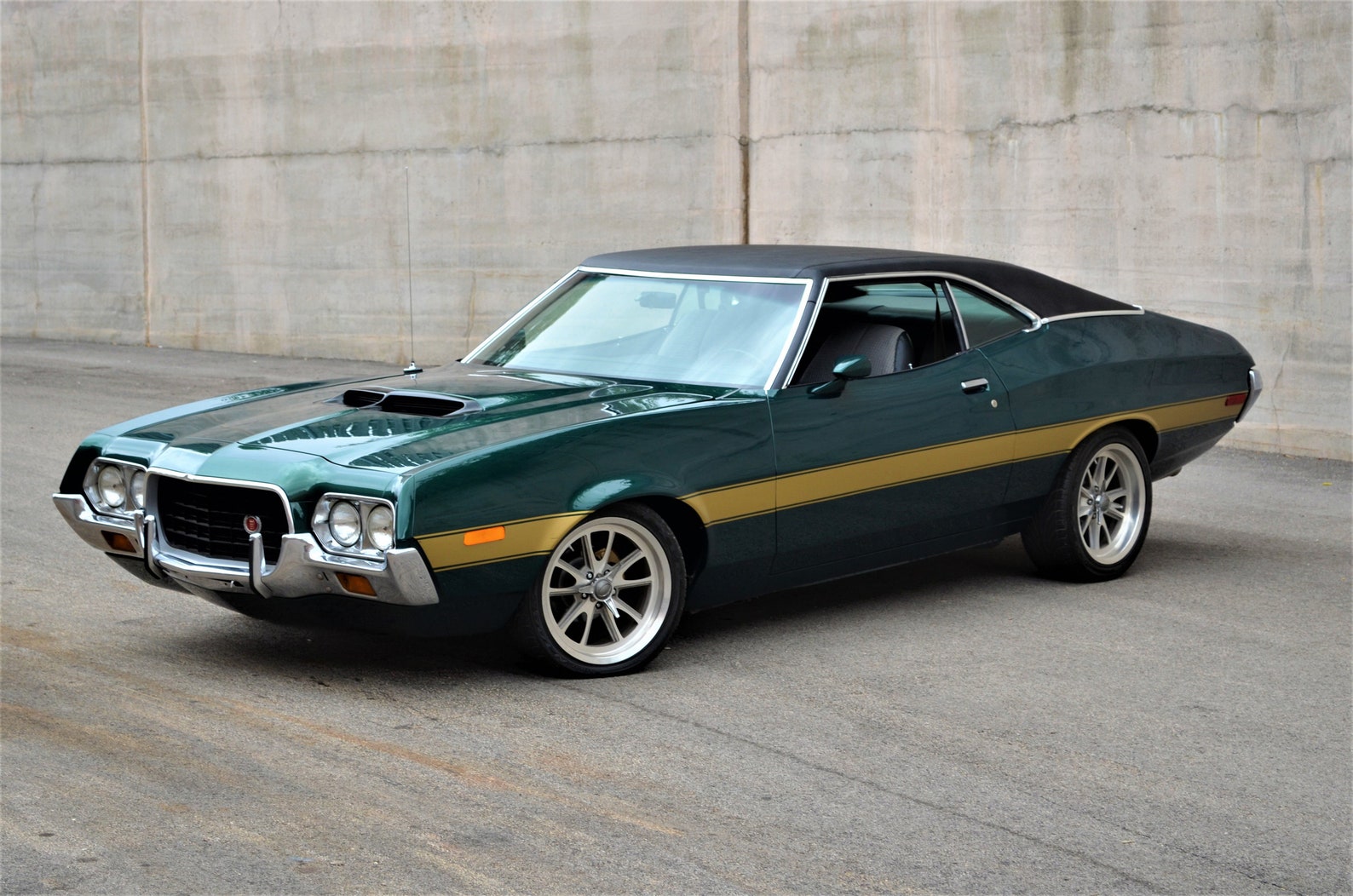 1972 Gran Torino Profile Green Poster 24x36 Inches Etsy