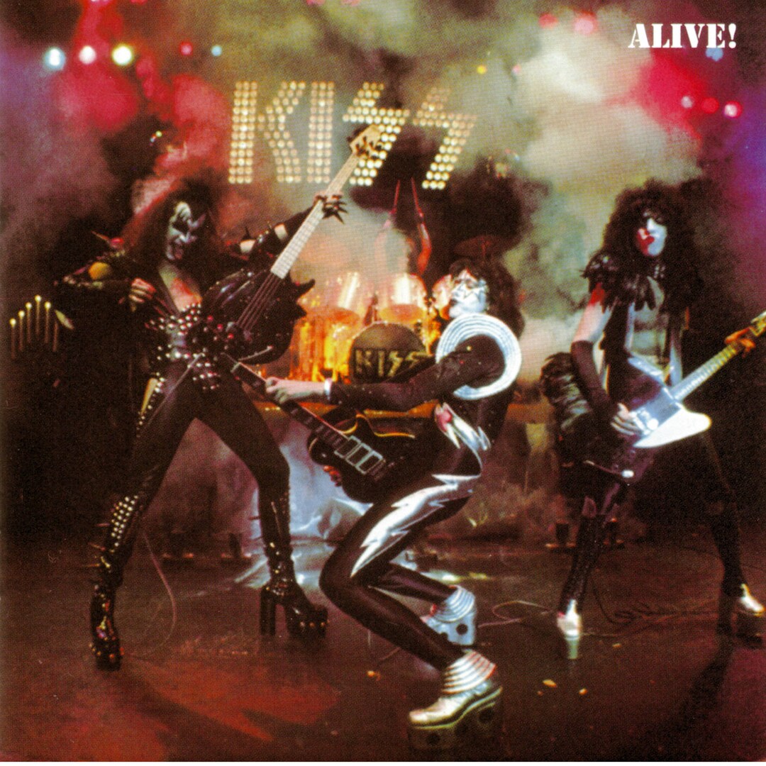 Kiss Alive Album Cover Poster 24 X 24 Inches Etsy