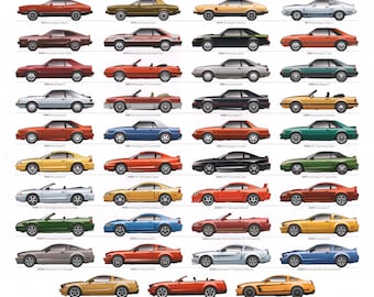 Ford Mustang 50 Year Poster 24 X 36 Inch - Etsy