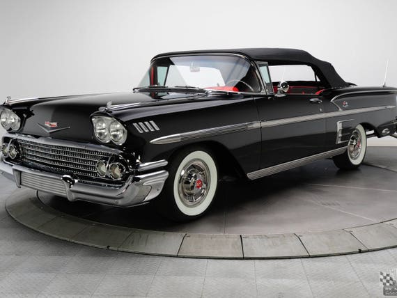 1958 Chevy Impala Poster 24x36 Inches - Etsy