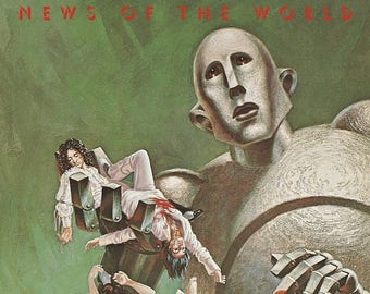 Queen news of the world album cover poster 24 x 24 inches