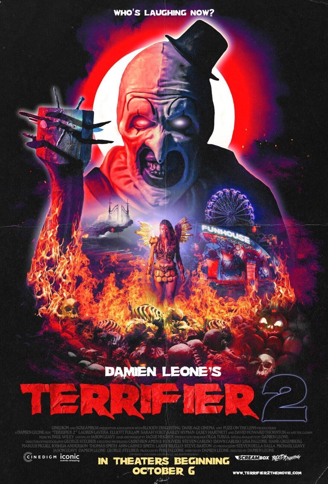 テリファー　アートザクラウン　ペインティング 海外版ポスター『テリファー』（Terrifier）☆アート・ザ