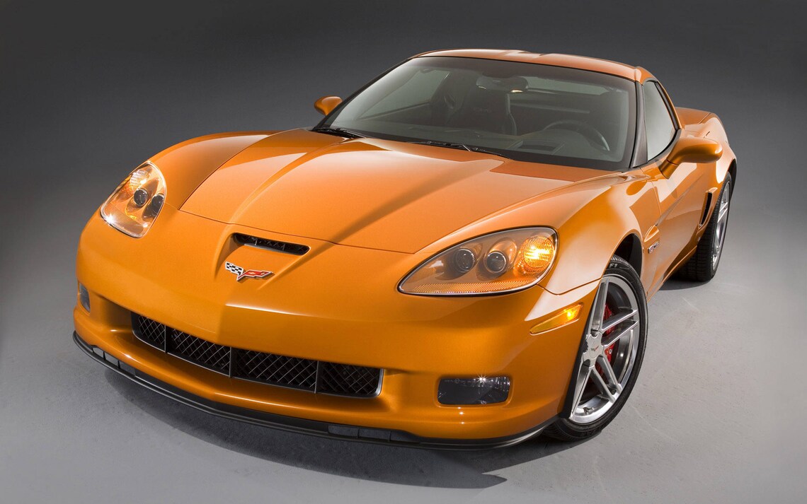 2007 Chevrolet Corvette Z06 Burnt Orange Poster 24x36 Etsy