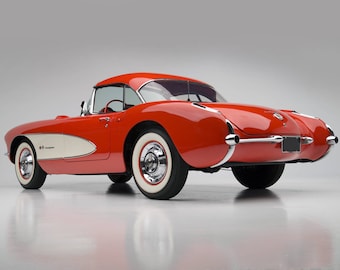 1957年式コルベットC1ポスター 24x36インチ | クラシックコルベット