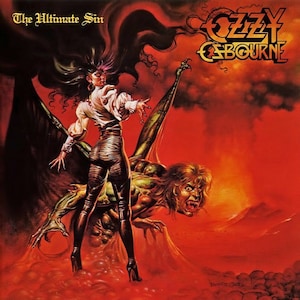 Ozzy Osborne - The Ultimate Sin | Album Cover POSTER 24 X 24 Inches