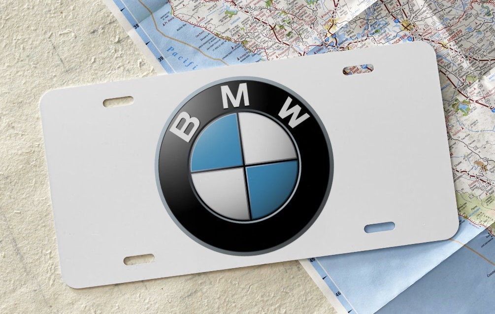 BMW License Plate 6x12 Inches Etsy