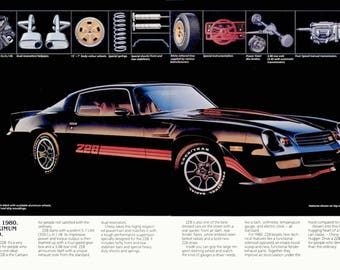 1980 Camaro Z28 ad Poster 24x36 inches