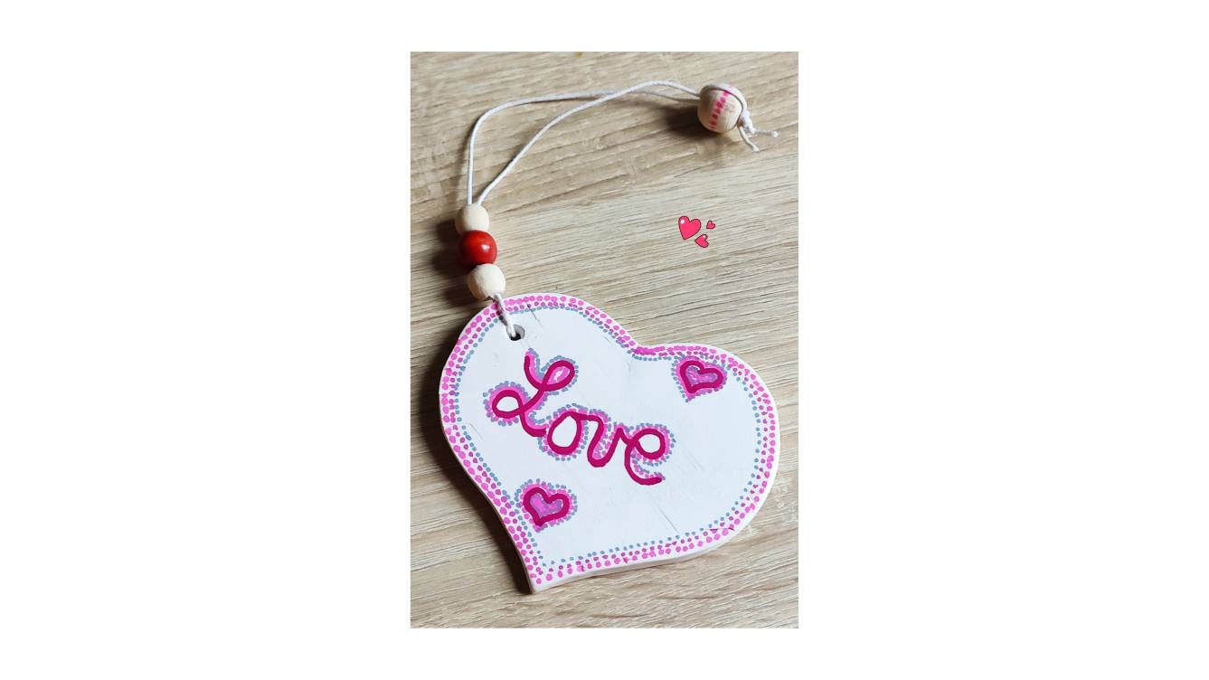 Diffuseur d'huile Essentielle Coeur en Agile à Suspendre