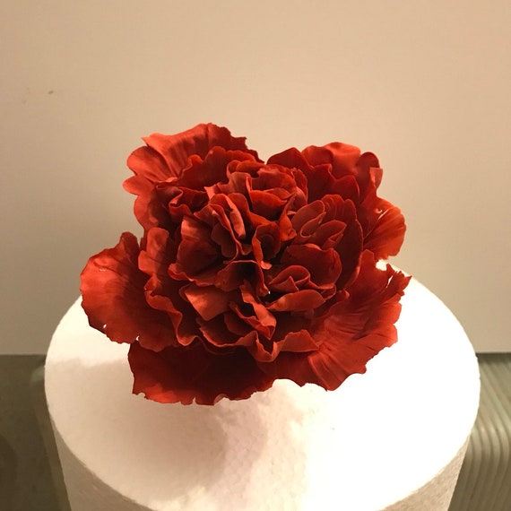 Fall Gumpaste Flower Peony Sugar Flower Cake Decoration Etsy