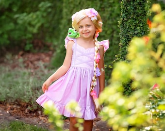 Rapunzel Inspired Sundress, Toddler Girl's Costume Dress - Etsy