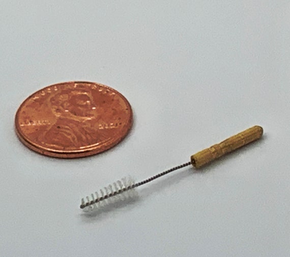 Dollhouse Kitchen Utensil Bottle Brush Artisan Handmade 1/12 Scale