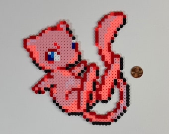 Pokémon Mew Perler Bead Art