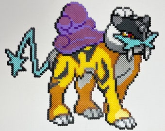 Pokémon Raikou Perler Bead Art -  Portugal